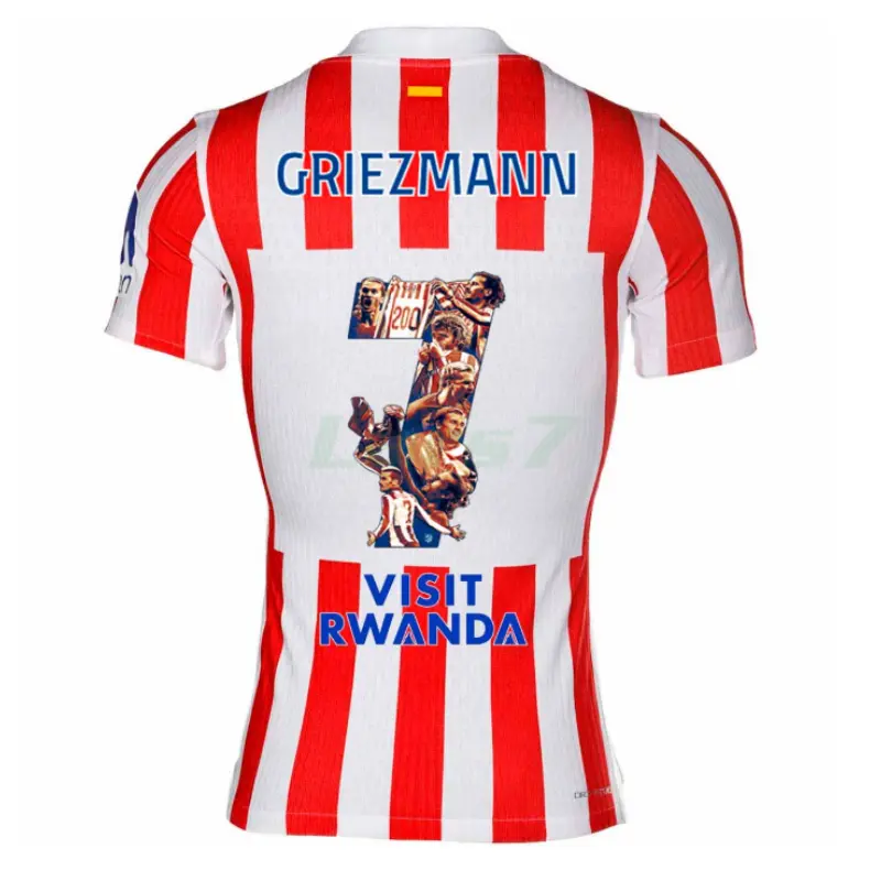 Camiseta GRIEZMANN 7 Atlético de Madrid 1ª Equipación 2025/2026 Rojo/Blanco
