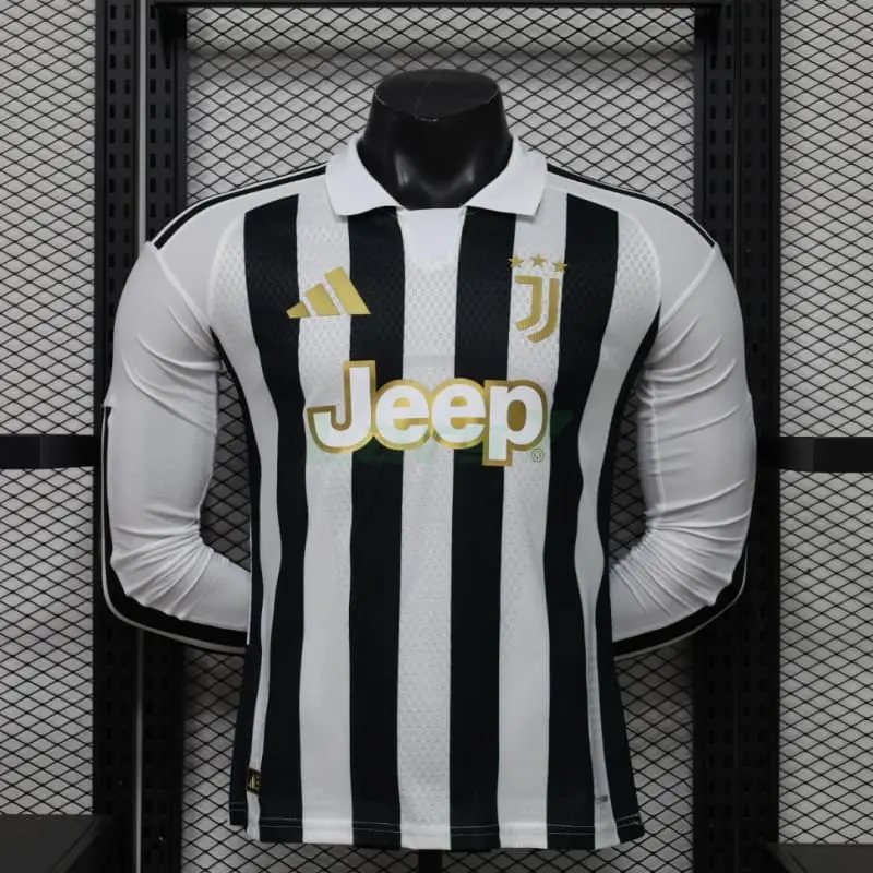Camiseta Juventus 1ª Equipación 2026/2027 ML Negro/Blanco (EDICIÓN JUGADOR)