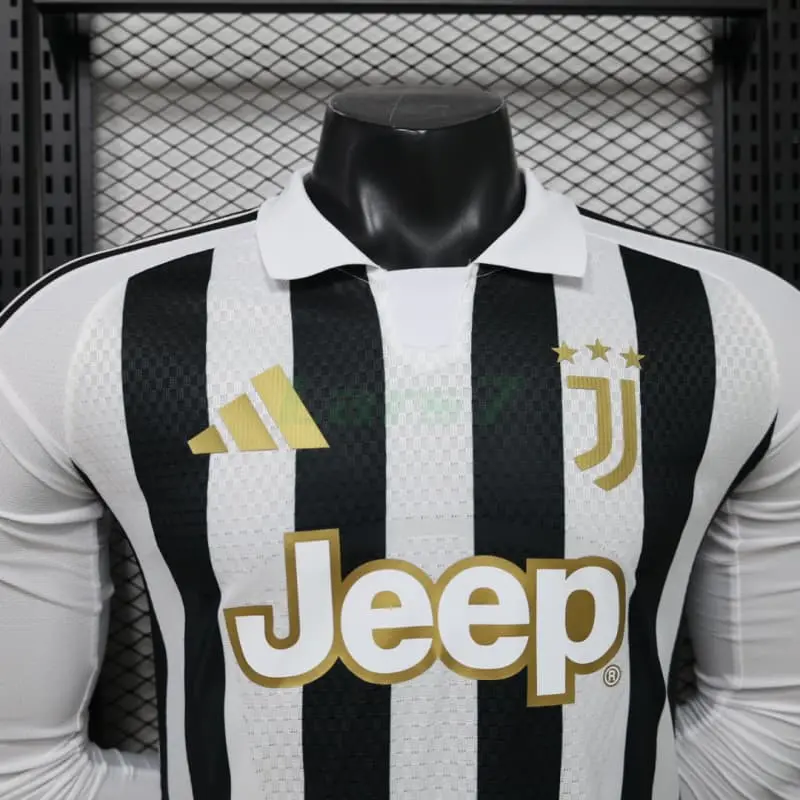 Camiseta Juventus 1ª Equipación 2026/2027 ML Negro/Blanco (EDICIÓN JUGADOR)