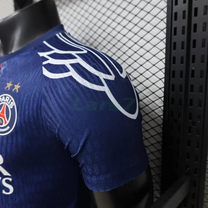 Camiseta PSG 2025/2026 Edición Especial Azul con dos Estrellas (EDICIÓN JUGADOR)