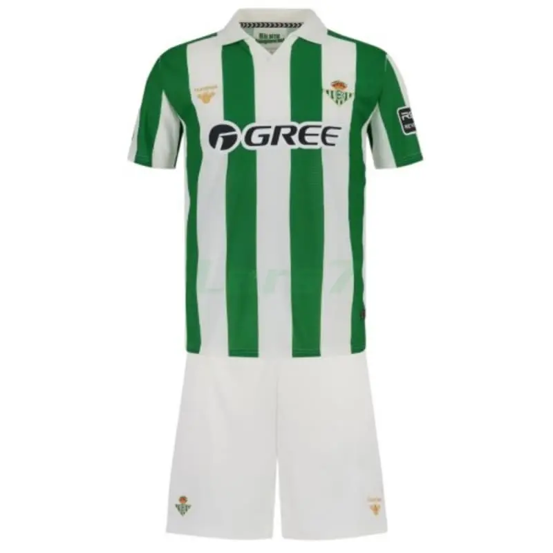 Camiseta Real Betis 2026/2027 Verde/Blanco Versión Retro Niño Kit