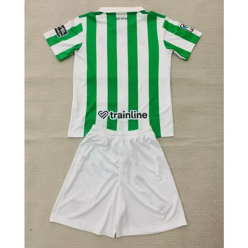 Camiseta Real Betis 2026/2027 Verde/Blanco Versión Retro Niño Kit