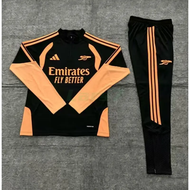Sudadera De Entrenamiento Arsenal 2026/2027 Niño Kit Negro/Naranja