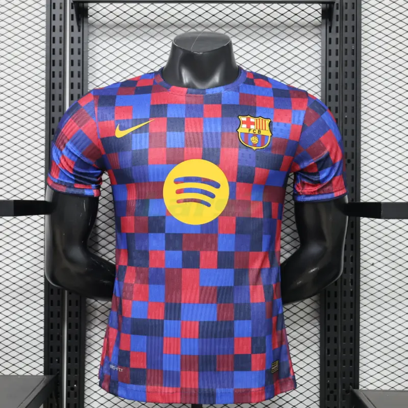 Camiseta Barcelona 2026/2027 Pre-Match Rojo/Azul (EDICIÓN JUGADOR)