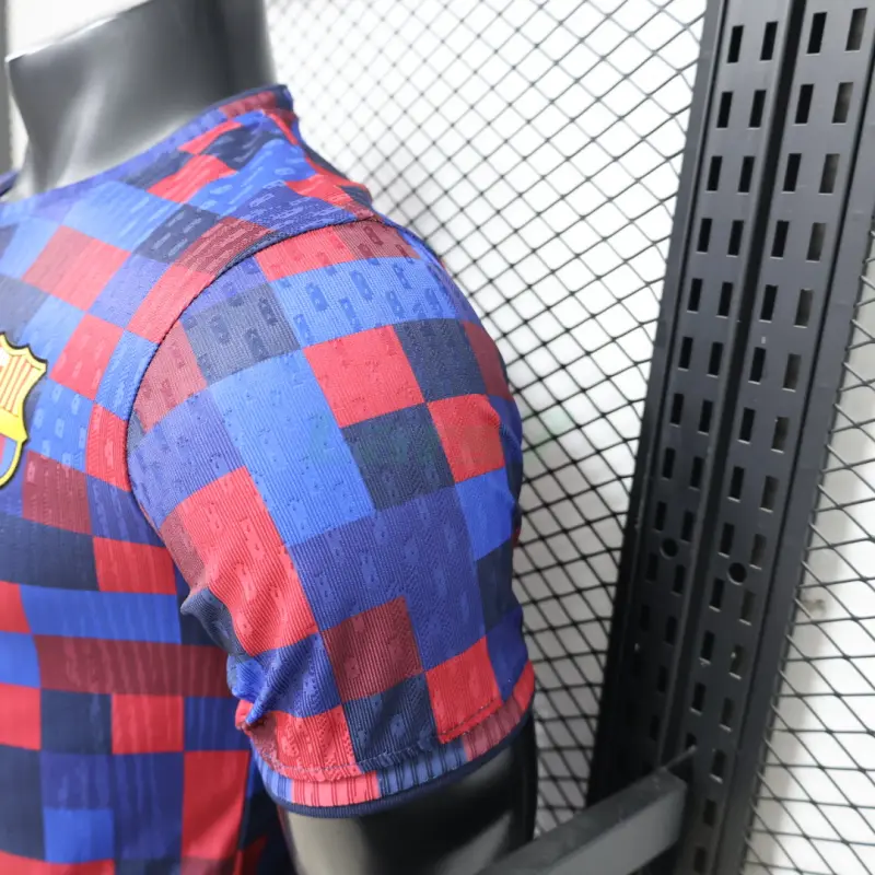 Camiseta Barcelona 2026/2027 Pre-Match Rojo/Azul (EDICIÓN JUGADOR)