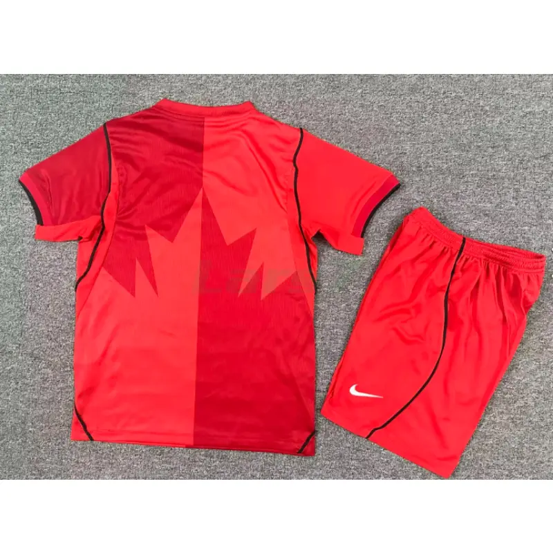 Camiseta Canada 1ª Equipación Mundial 2026 Rojo Niño Kit