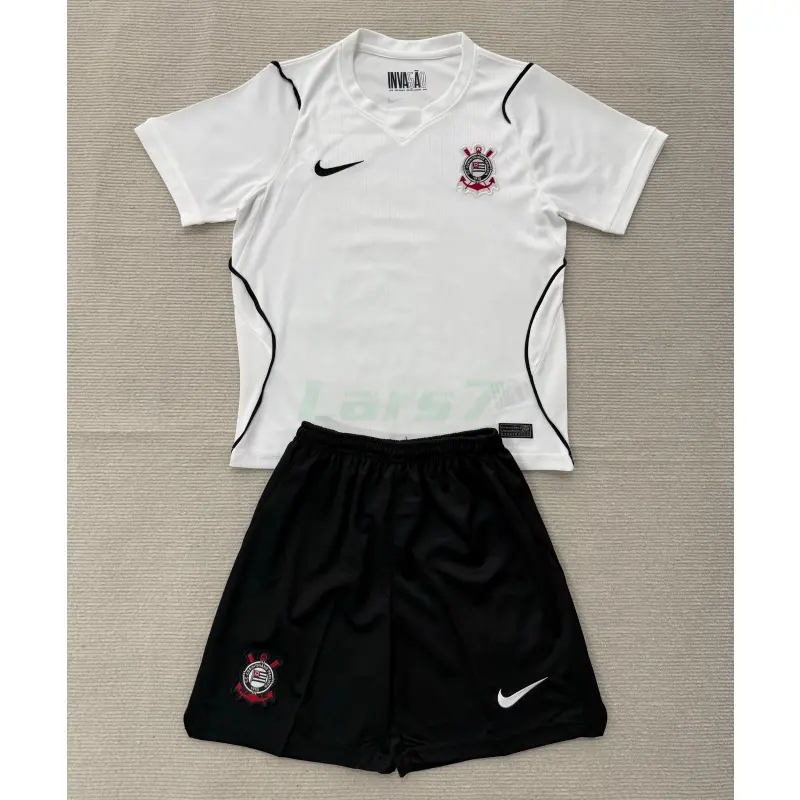 Camiseta Corinthians 1ª Equipación 2026/2027 Blanco Niño Kit