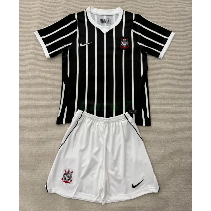 Camiseta Corinthians 2ª Equipación 2026/2027 Negro Niño Kit