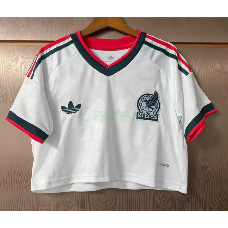 Camiseta Corta México 2ª Equipación Mundial 2026 Blanco Mujer