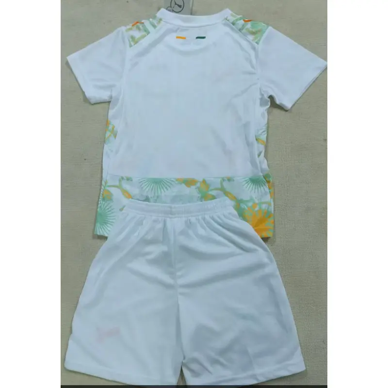 Camiseta Costa de Marfil 2ª Equipación Mundial 2026 Blanco Niño Kit