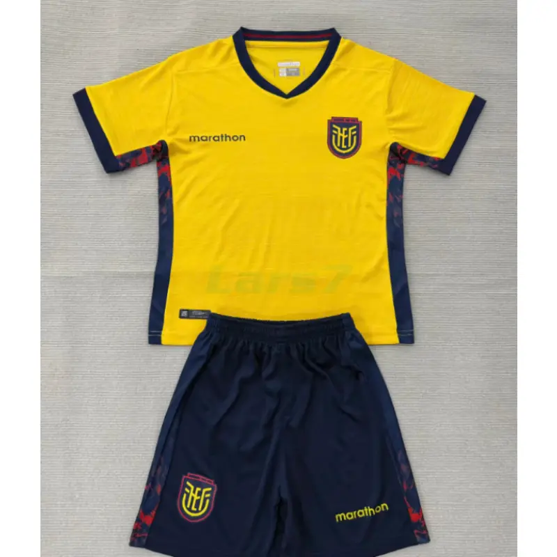 Camiseta Ecuador 1ª Equipación Mundial 2026 Amarillo Niño Kit