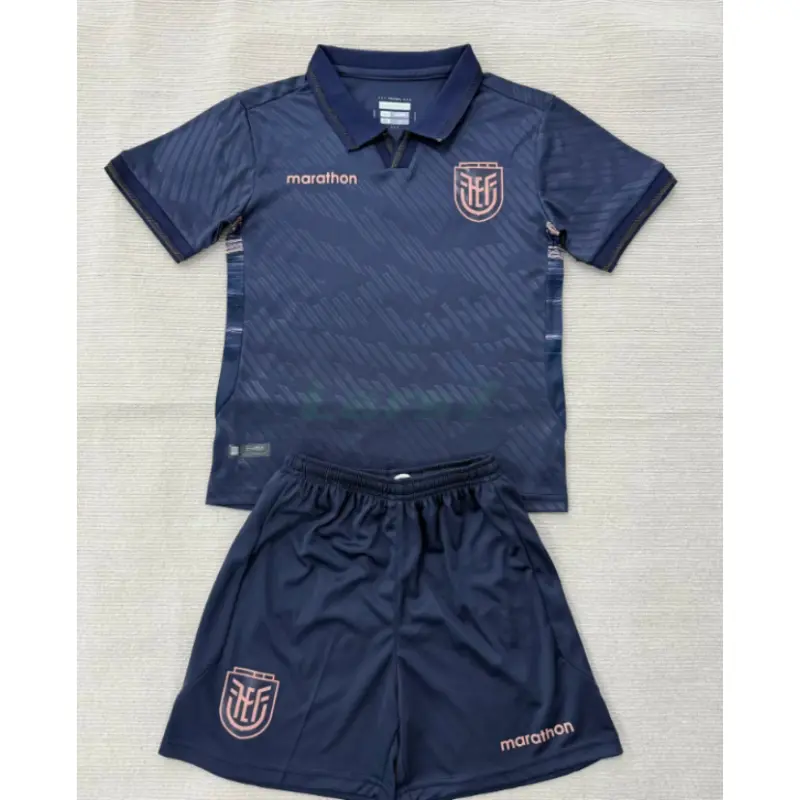 Camiseta Ecuador 2ª Equipación Mundial 2026 Azul Marino Niño Kit