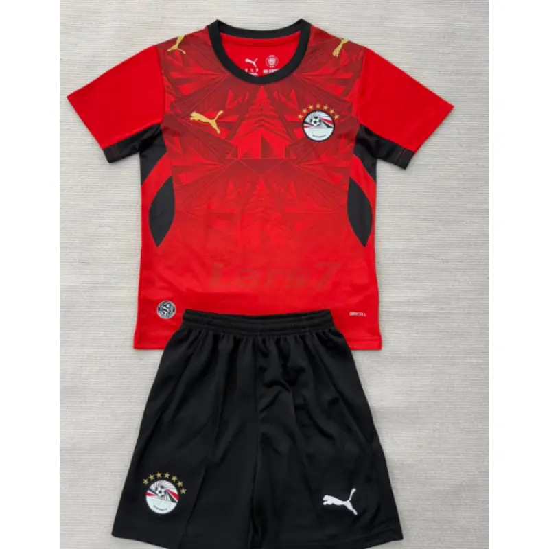Camiseta Egipto 1ª Equipación Mundial 2026 Rojo Niño Kit