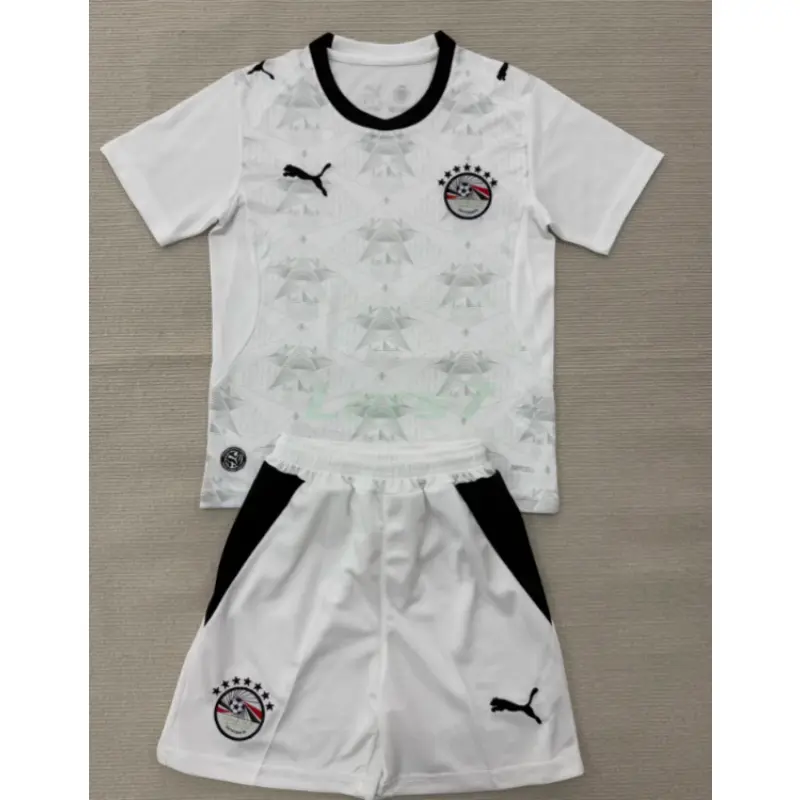 Camiseta Egipto 2ª Equipación Mundial 2026 Blanco Niño Kit