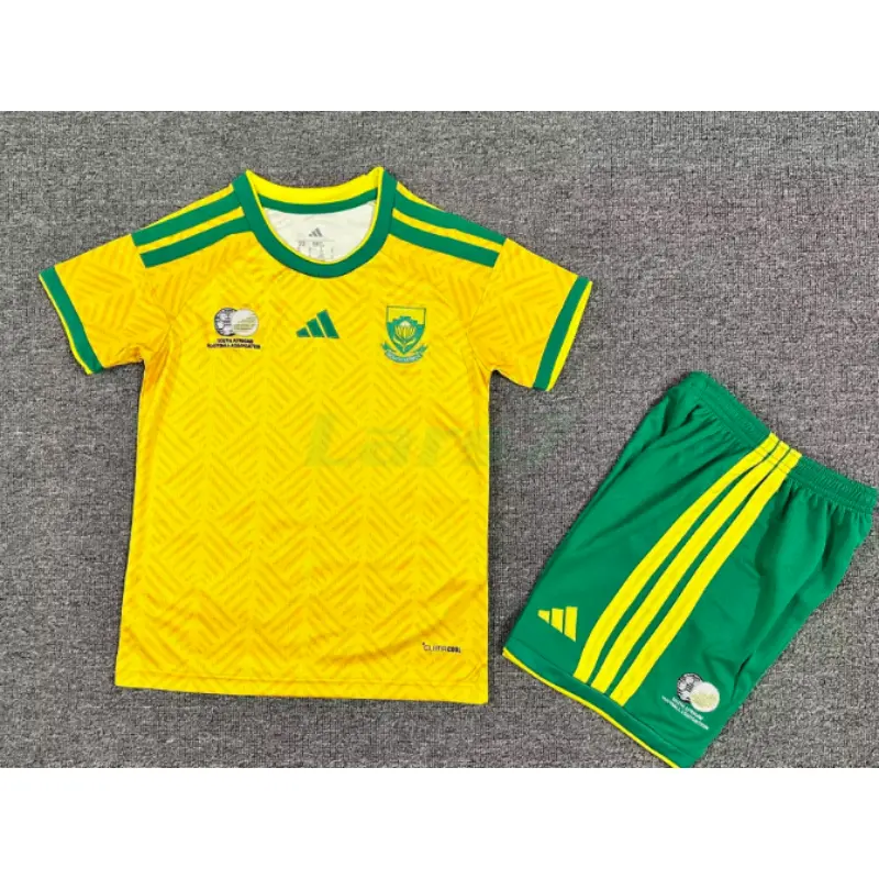 Camiseta Sudáfrica 1ª Equipación Mundial 2026 Amarillo Niño Kit