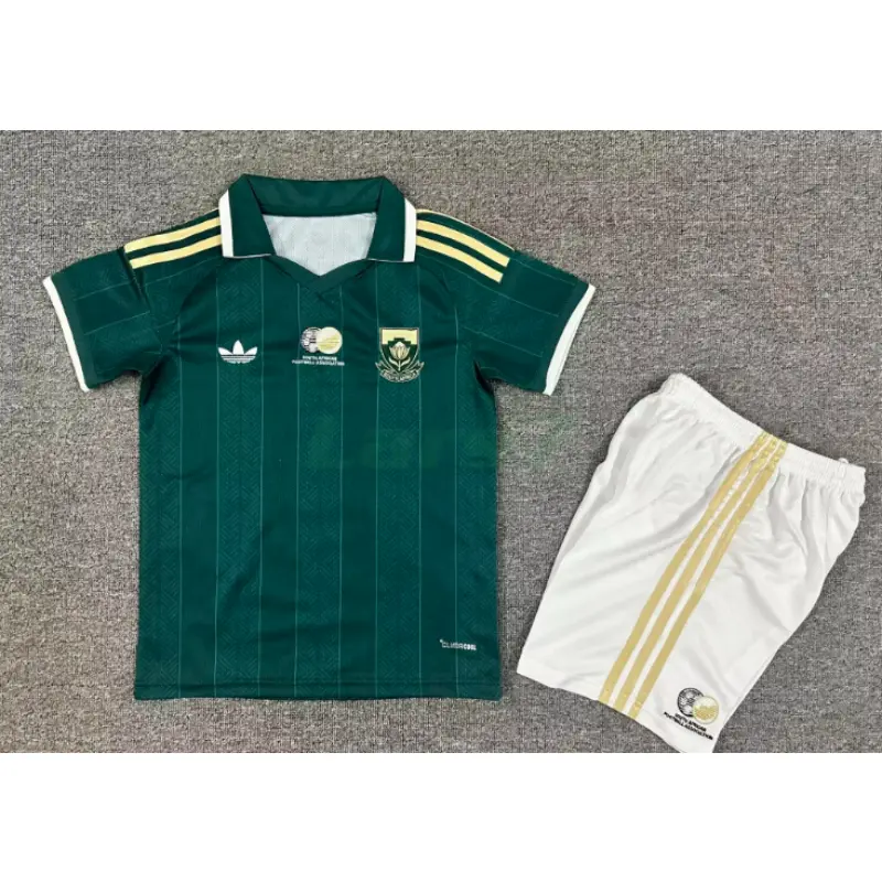 Camiseta Sudáfrica 2ª Equipación Mundial 2026 Verde Niño Kit