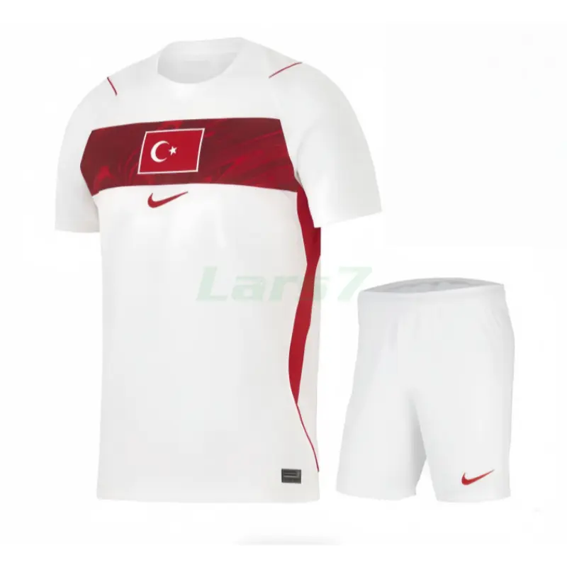 Camiseta Turquía 2ª Equipación Mundial 2026 Blanco Niño Kit