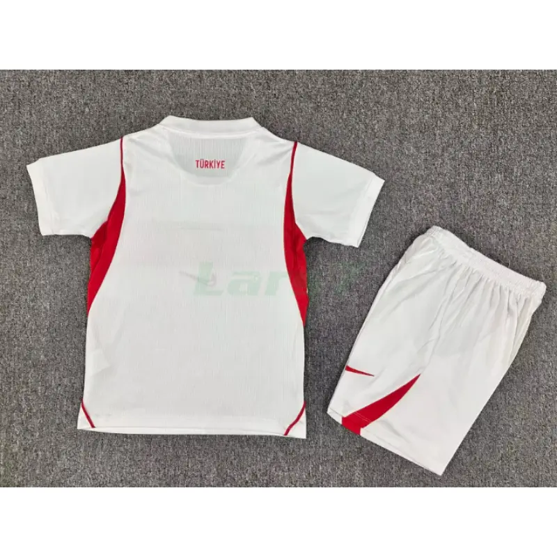 Camiseta Turquía 2ª Equipación Mundial 2026 Blanco Niño Kit