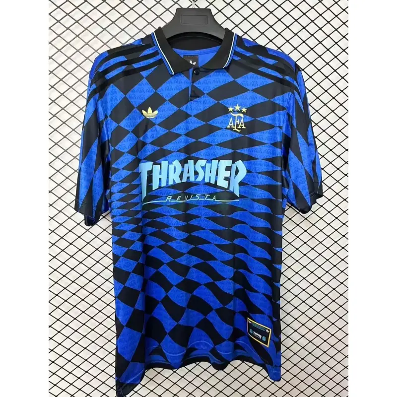 Camiseta Argentina x Thrasher 2026 Edición Especial Azul