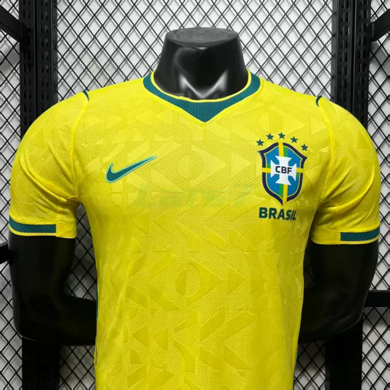 Camiseta Brasil 1ª Equipación Mundial 2026 Amarillo (EDICIÓN JUGADOR)