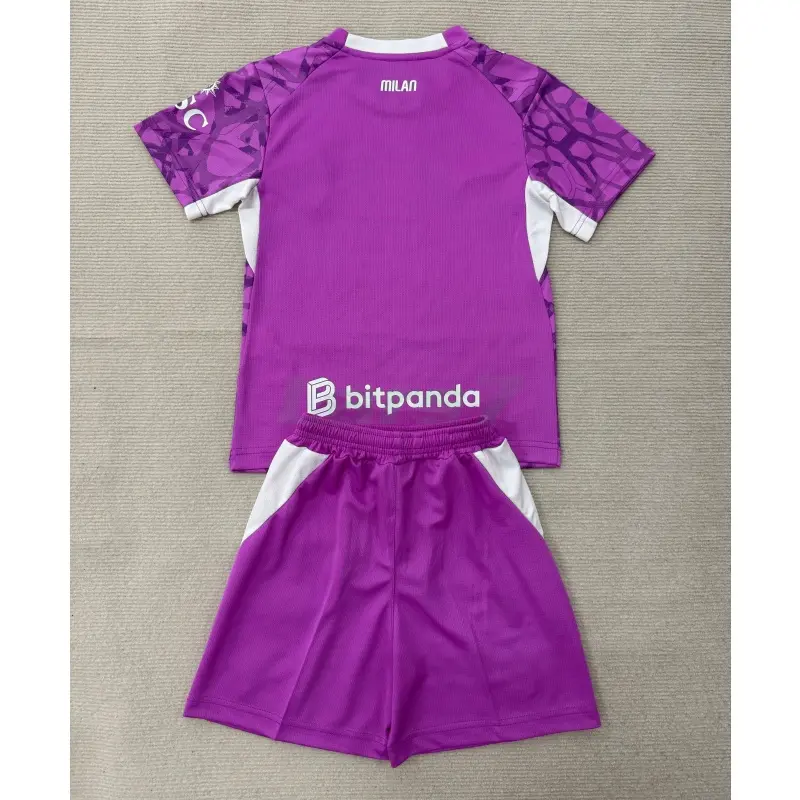 Camiseta de Portero AC Milan 2ª Equipación 2026/2027 Rosa Niño Kit