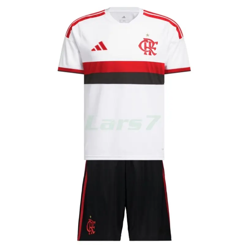 Camiseta Flamengo 2ª Equipación 2026/2027 Blanco Niño Kit