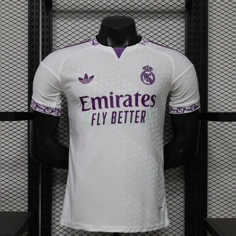 Camiseta Real Madrid 2026/2027 Edición Especial Blanco/Morado (EDICIÓN JUGADOR)