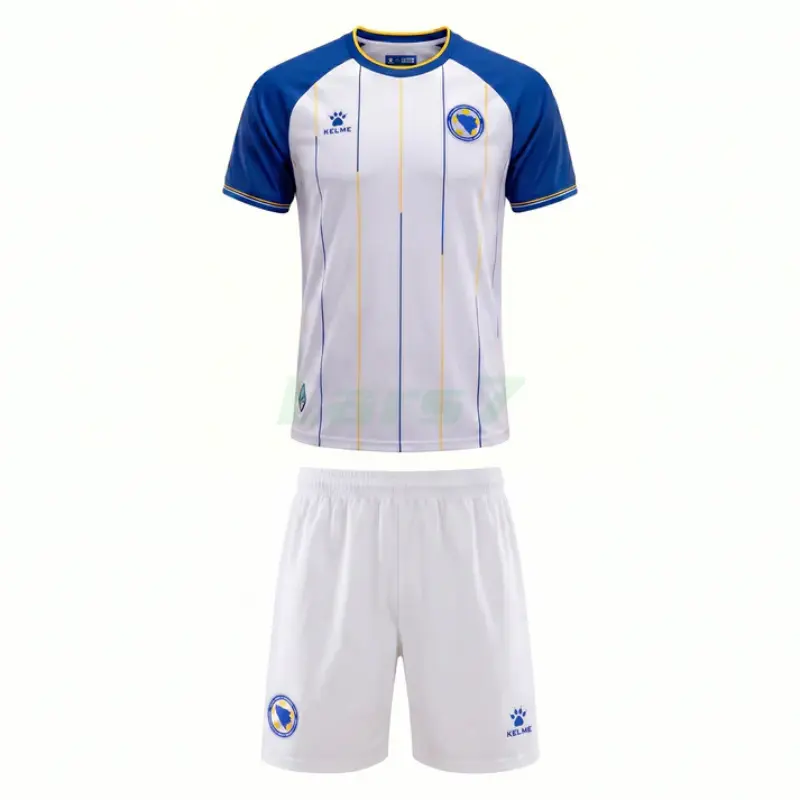 Camiseta Bosnia y Herzegovina 2ª Equipación Mundial 2026 Blanco Niño Kit