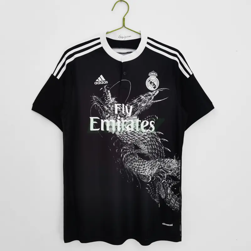 Camiseta Real Madrid 3ª Equipación Retro 2014/2015 Negro