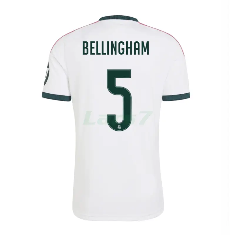 Camiseta BELLINGHAM 5 Real Madrid 1ª Equipación 2026/2027 Blanco con Parche HP