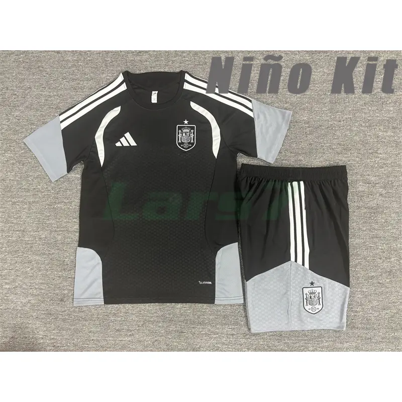Camiseta de Entrenamiento España 2026 Niño Kit Negro