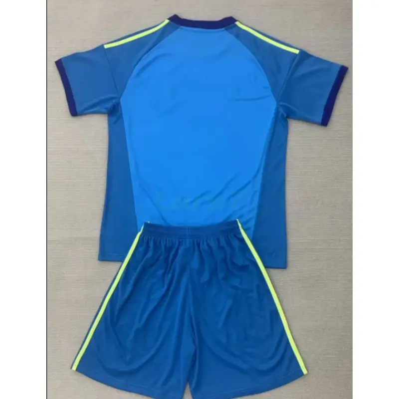 Camiseta de Portero España Mundial 2026 Azul Niño Kit