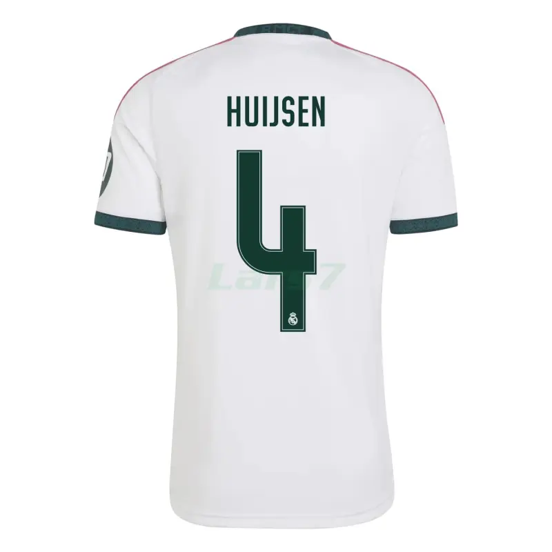 Camiseta HUIJSEN 4 Real Madrid 1ª Equipación 2026/2027 Blanco con Parche HP
