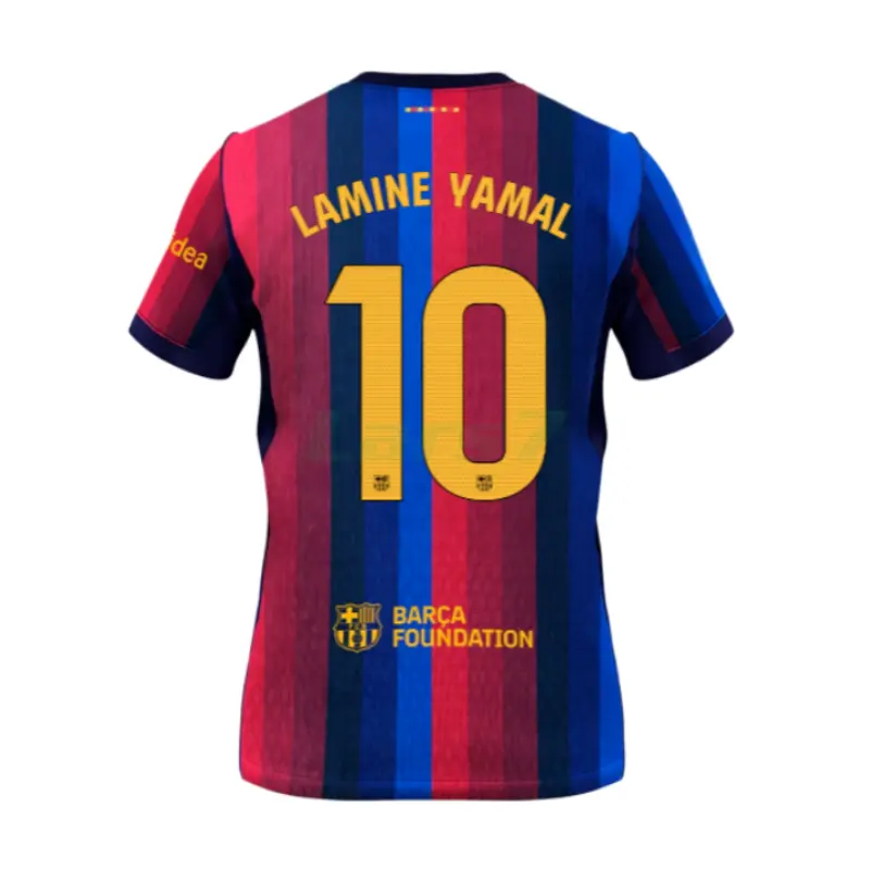 Camiseta Lamine Yamal 10 Barcelona 1ª Equipación 2026/2027 Rojo/Azul La Liga