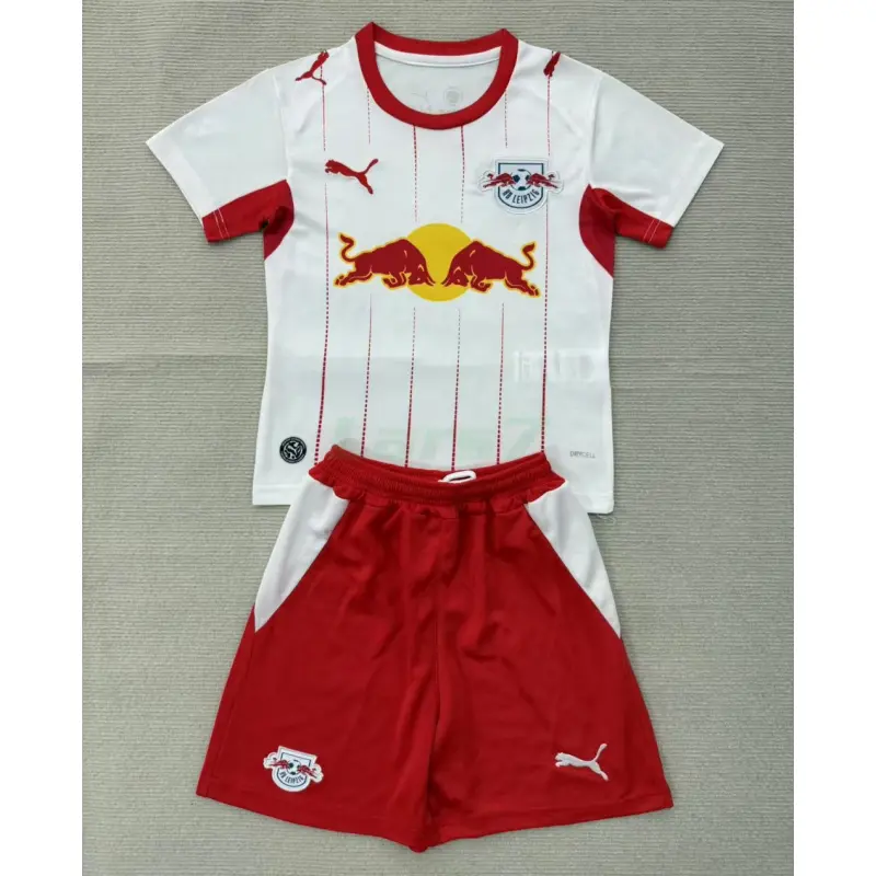 Camiseta Leipzig 1ª Equipación 2026/2027 Rojo/Blanco Niño Kit