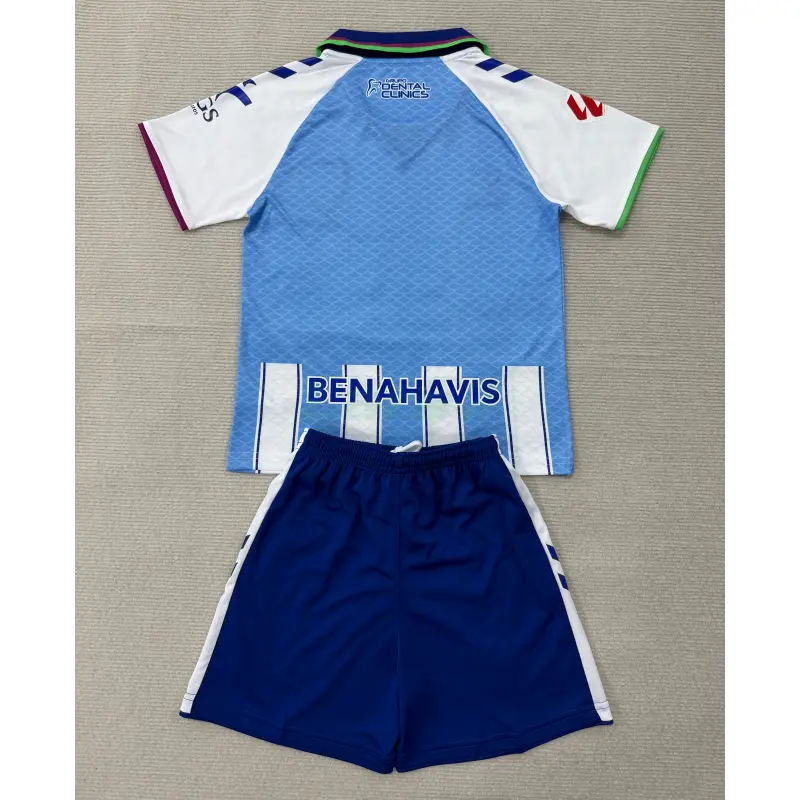 Camiseta Málaga CF 1ª Equipación 2026/2027 Azul/Blanco Niño Kit