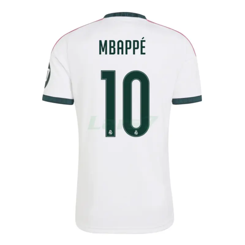 Camiseta MBAPPÉ 10 Real Madrid 1ª Equipación 2026/2027 Blanco con Parche HP