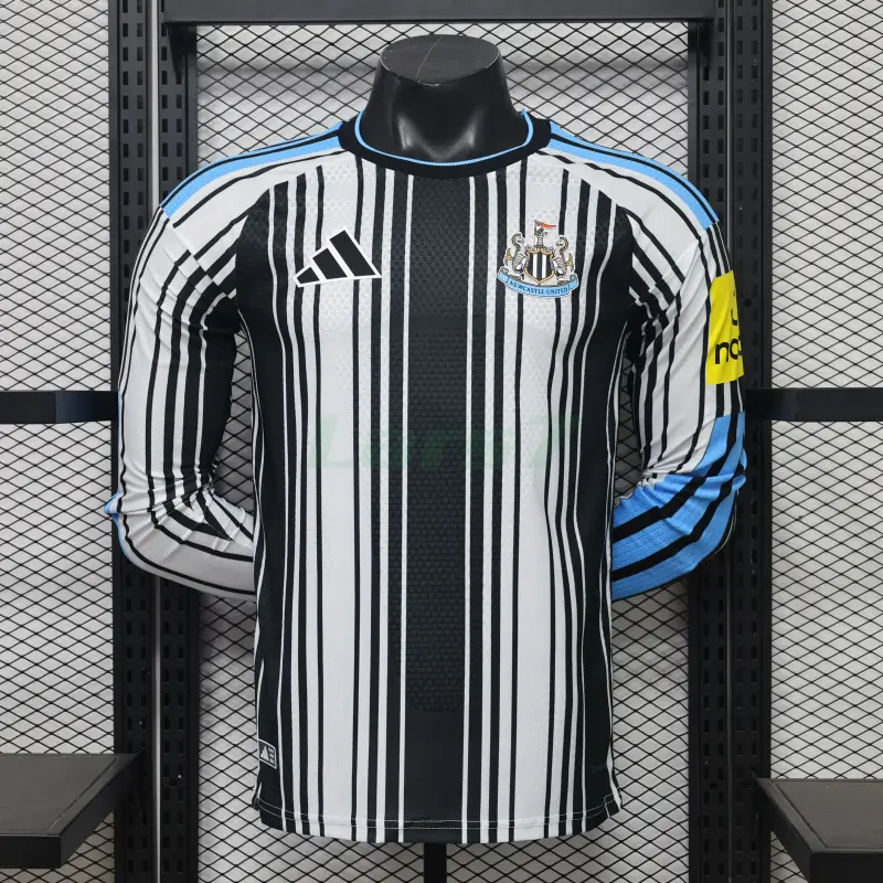 Camiseta Newcastle United 1ª Equipación 2026/2027 ML Negro/Blanco (EDICIÓN JUGADOR)