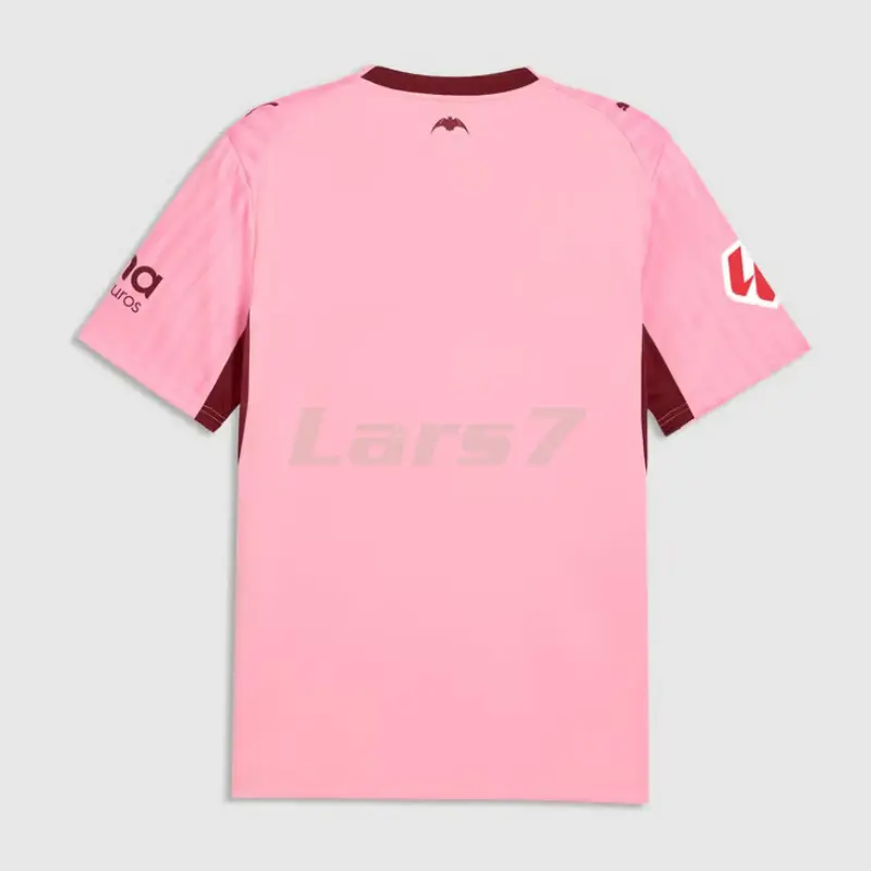 Camiseta Valencia 3ª Equipación 2026/2027 Rosa con Parche La Liga