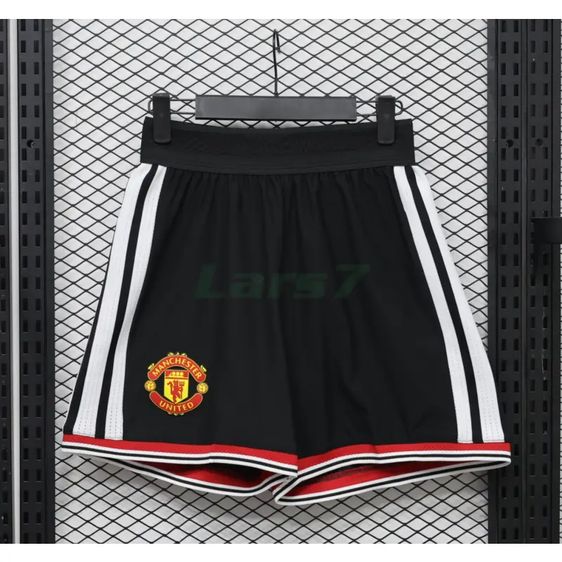 Pantalón Corto Manchester United 1ª Equipación 2026/2027 Negro (EDICIÓN JUGADOR)