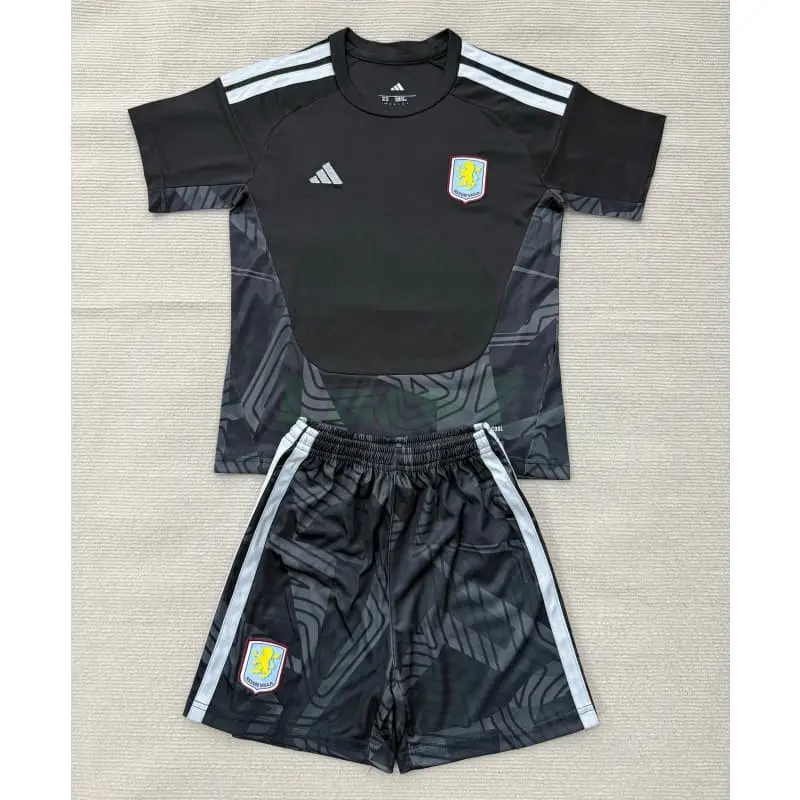 Camiseta de Portero Aston Villa 2026/2027 Negro Niño Kit