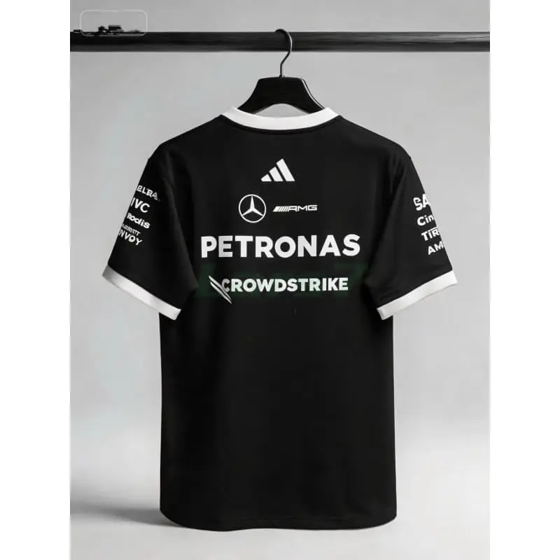 Camiseta Mercedes AMG Petronas F1 2026 Negro/Blanco