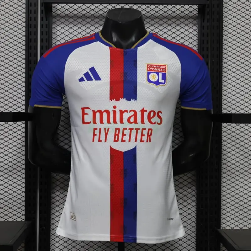 Camiseta Olympique De Lyon 1ª Equipación 2026/2027 Blanco/Azul (EDICIÓN JUGADOR)