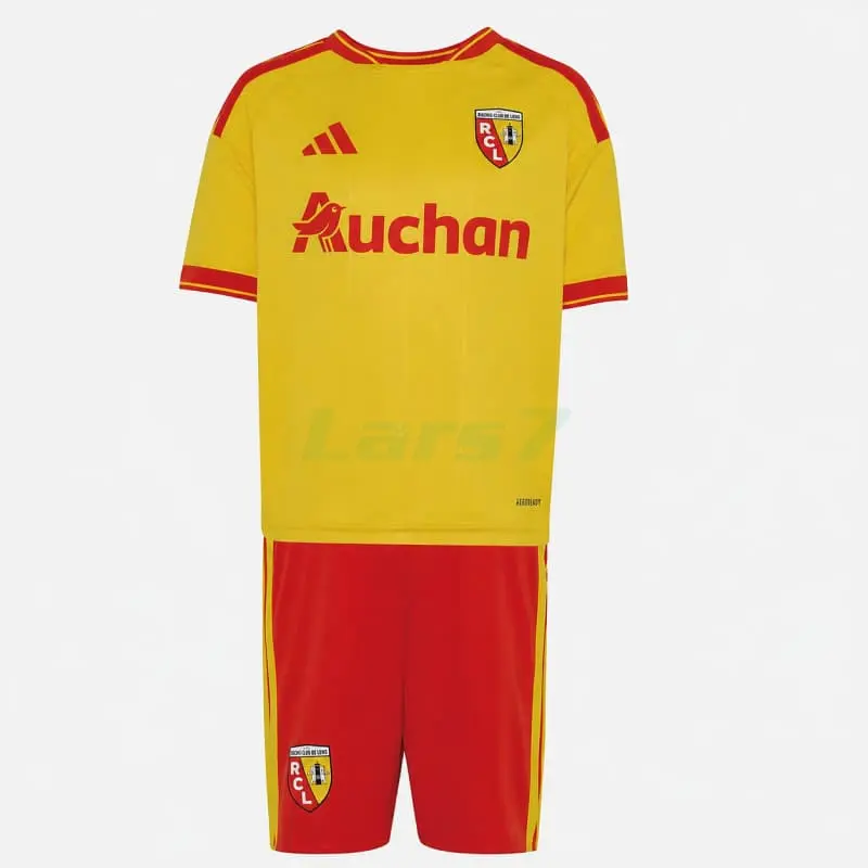 Camiseta RC Lens 1ª Equipación 2026/2027 Amarillo/Rojo Niño Kit