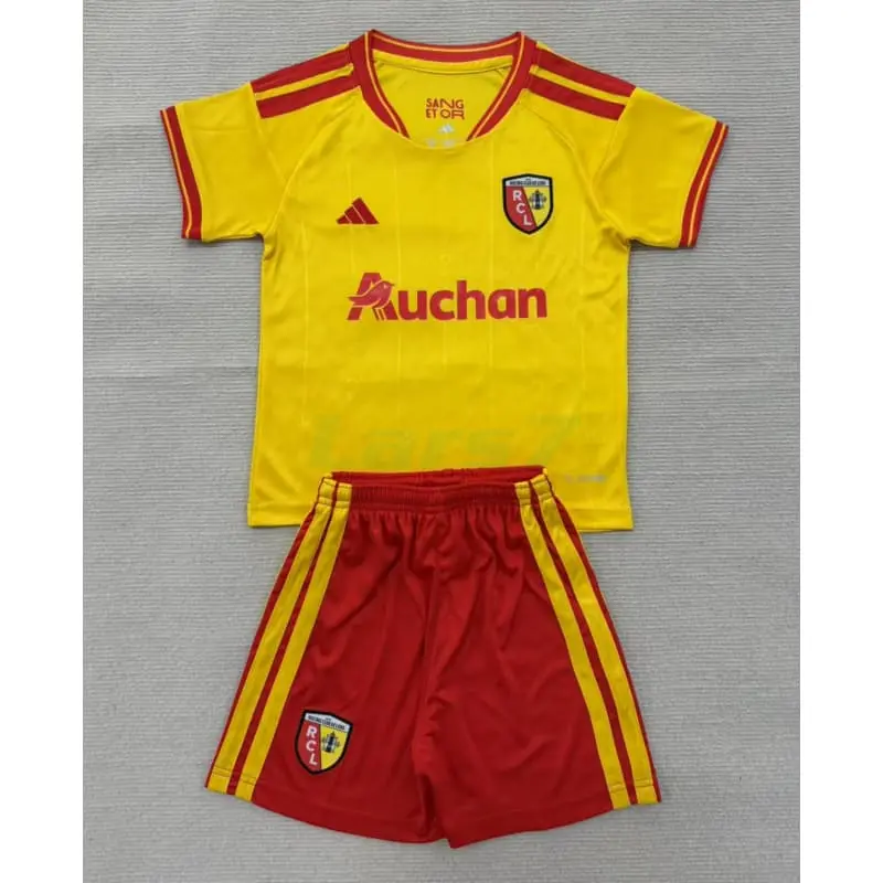 Camiseta RC Lens 1ª Equipación 2026/2027 Amarillo/Rojo Niño Kit