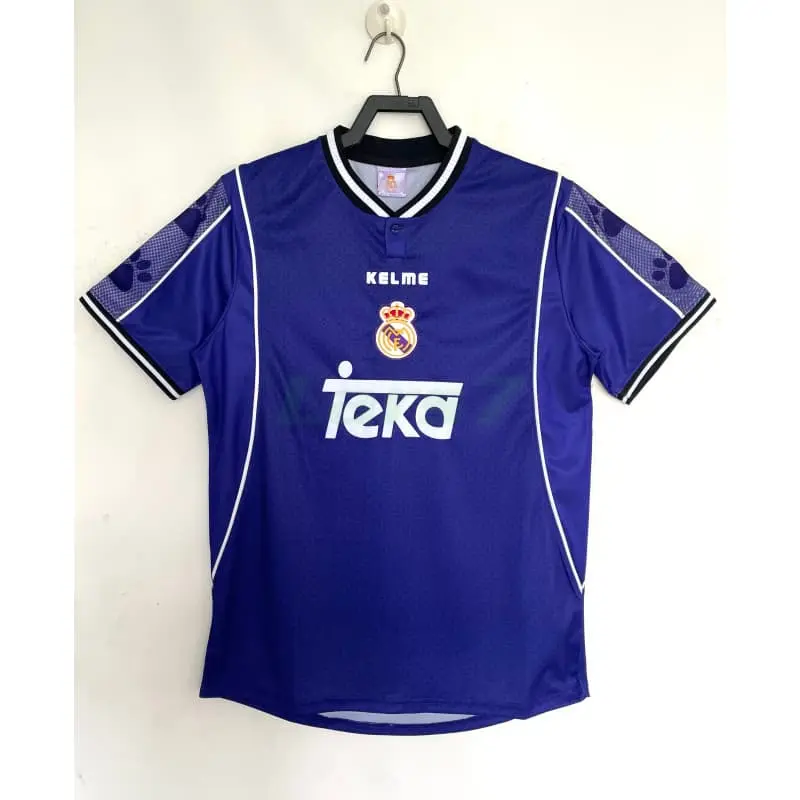 Camiseta Real Madrid 2ª Equipación Retro 1997/1998 Azul