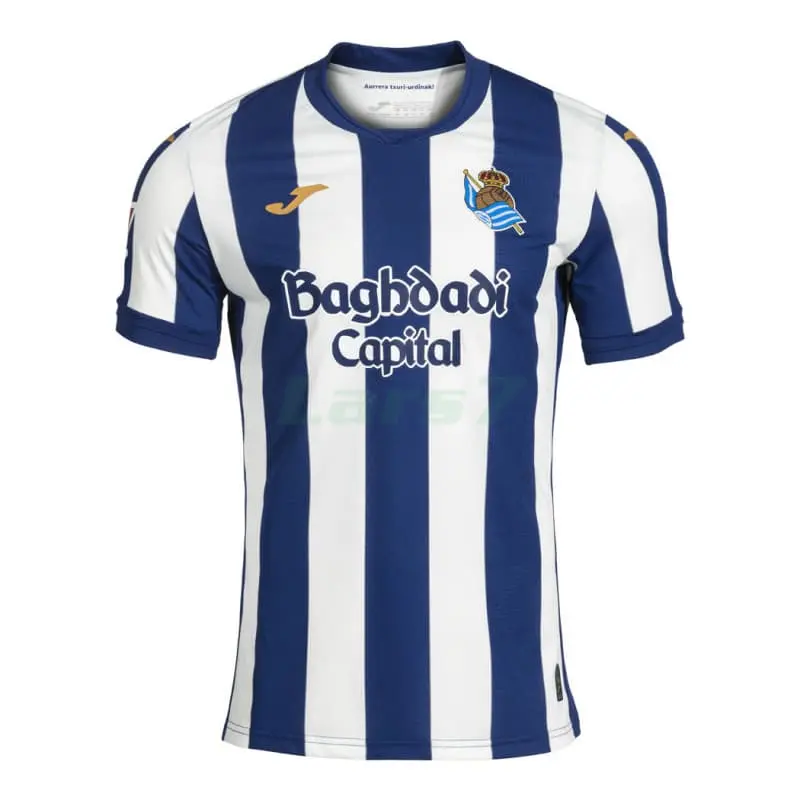 Camiseta Real Sociedad 1ª Equipación 2026/2027 Azul/Blanco con Parche La Liga