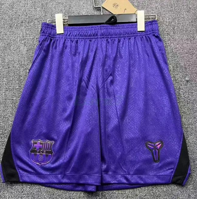 Pantalón Corto Barcelona 2ª Equipación 2026/2027 Negro/Morado	