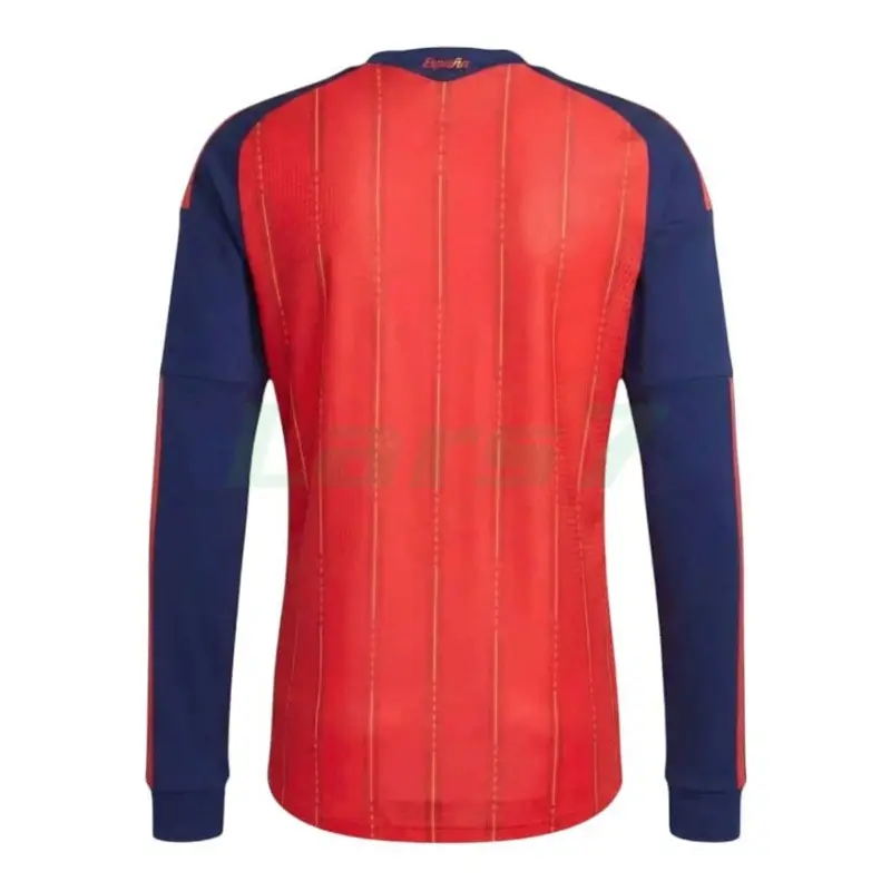 Camiseta España 1ª Equipación Mundial 2026 ML Rojo/Azul 2 Estrellas