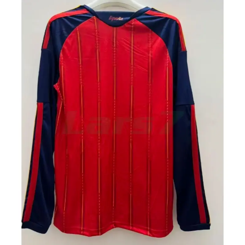 Camiseta España 1ª Equipación Mundial 2026 ML Rojo/Azul 2 Estrellas